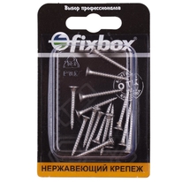 Саморезы универсальные нержавеющие 3,0х25 (15 шт) Fixbox