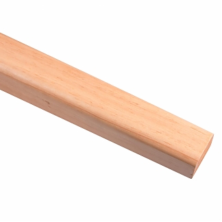 Ножка накладная квадрат H740 дерево, под углом, нерег., лак матовый 1 шт - фото2