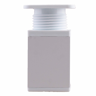 Ножка меб. накладная H60 квадрат 40х40, регулир., белый 1 шт - фото2