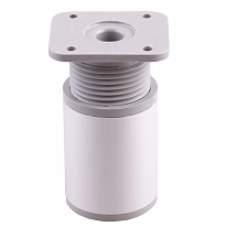 Ножка меб. накладная H60 круг D40, регулир., матовый хром 1 шт