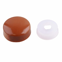 Заглушка-колпачок на шуруп, коричневый 4 шт