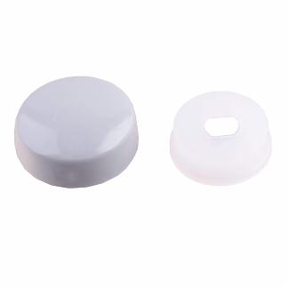 Заглушка-колпачок на шуруп, светло- серый 4 шт