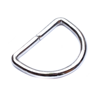 Кольцо D-образные для ремня 40 мм никелированные (1 шт) - фото2