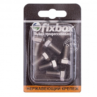 Болт нержавеющий DIN 933 М 8х16 (6 шт) Fixbox