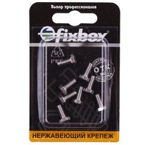 Болт нержавеющий DIN 933 М  4х10 (8 шт) Fixbox