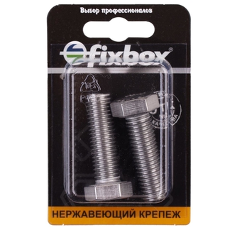 Болт нержавеющий DIN 933 М 12х40 (2 шт) Fixbox