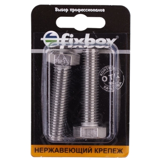 Болт нержавеющий DIN 933 М 12х50 (2 шт) Fixbox