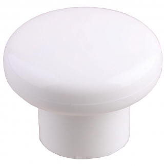 Ручка-кнопка пласт. №1 31x22 мм, белая (1шт)