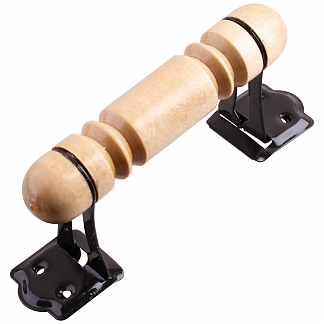 Ручка-скоба банная резная 100мм, дерево лак (1 шт)