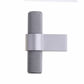 Ручка кнопка штырь алюминиевая, матовый графит (1 шт) - фото2