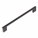 Ручка скоба прямая 192 алюм. матовая черная (1 шт)