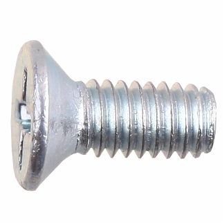 Винт c потайной головкой DIN 965 М5х10, белый цинк 30 шт - фото2