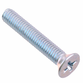 Винт c потайной головкой DIN 965 М3х30, белый цинк 30 шт