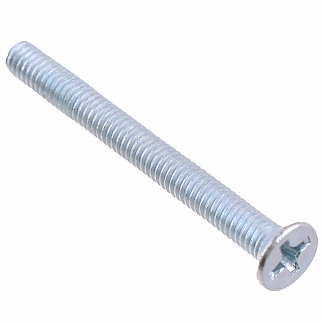 Винт c потайной головкой DIN 965 М3х40, белый цинк 20 шт