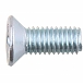 Винт c потайной головкой DIN 965 М8х25, белый цинк 12 шт - фото2