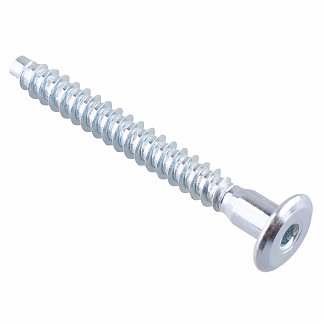 Стяжка шурупная плоск. 7,0х60 HEX, цинк белый 30 шт