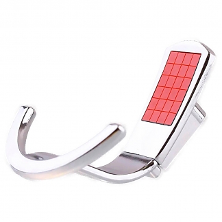 Крючок ABT-02 красный/хром (25 шт) - фото2