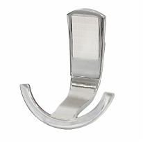 Крючок ABT-02 белый/хром (25 шт)