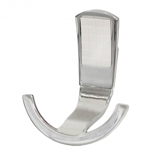 Крючок ABT-02,  белый/хром, 176 кг (1 шт)