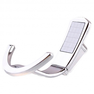 Крючок ABT-02,  белый/хром, 176 кг (1 шт) - фото2