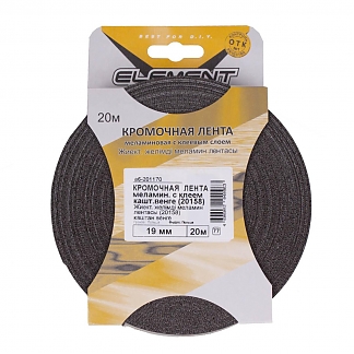 Кромочная лента меламиновая с клеем 19 мм (20158) каштан венге (20 м) "Element" - фото2