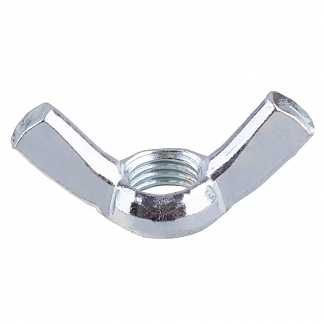 Гайка барашковая DIN315 М16 белый цинк (20 шт)