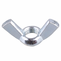 Гайка барашковая DIN315 М18 белый цинк (15 шт)