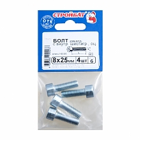 Болт с внутренним шестигранником DIN 912 М8х25 (4шт) оцинкованный