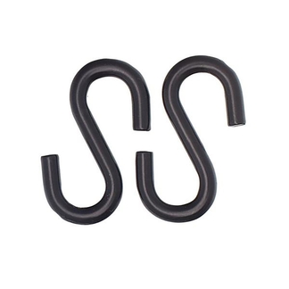 Крючок S-образный 4мм оцинкованный черный (2 шт) "Chapuis" - фото2