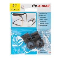 fix-o-moll Накладка-кольцо для мебельных ножек d18-20мм черная (4 шт)