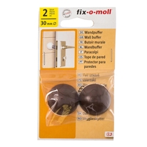 fix-o-moll Стопор для двери настенный самоклеящийся d30мм коричневый (2 шт)