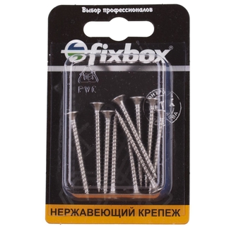 Саморезы универсальные нержавеющие 3,5х40 (10 шт) Fixbox