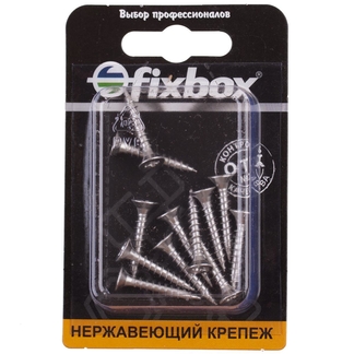 Саморезы универсальные нержавеющие 4,0х25 (12 шт) Fixbox