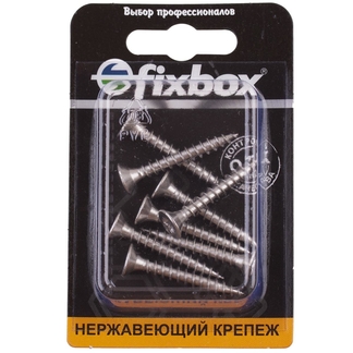 Саморезы универсальные нержавеющие 5,0х 35 (8 шт) Fixbox