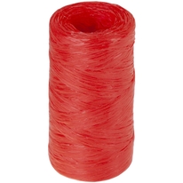 Шпагат полипропиленовый ленточный 1200 текс красный (60 м)
