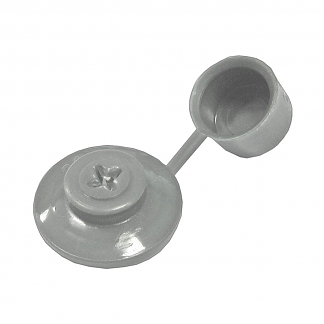 Шляпка для шиферного гвоздя, серая (100 шт)