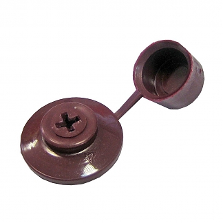 Шляпка для шиферного гвоздя, бордо (100 шт)