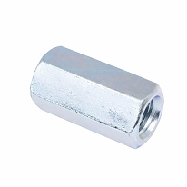 Гайка переходная DIN 6334 М20 белый цинк (5 шт)