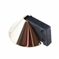 Ограничитель двери напольн.кругл.мет. (золото 1 шт)