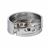 Держатель для трубы 25мм мет. (хром упак (50 шт))