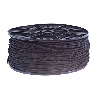 Шнур плотн. с сердеч. 5,0 мм (черный упак (200 м))