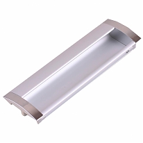 Ручка врезная 128мм (серый  (300 шт))