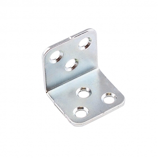 Уголок мебельный 30х30х30х2 мм (белый цинк  (200 шт))