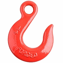 Крюк грузовой с проушиной и открытым зевом 6мм (красный 1 шт)