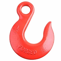 Крюк грузовой с проушиной и открытым зевом 12мм (красный 1 шт)