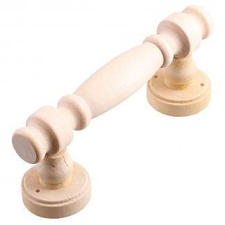 Ручка-скоба банная резная 140мм, дер. (без лака 1 шт)