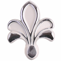 Ручка кнопка "цветок" (серебристый 1 шт)