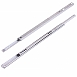 Направляющие шариковые неполного выдвижения 17х250 мм, белый цинк (100 шт)