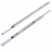 Направляющие шариковые неполного выдвижения 17х300 мм (белый цинк  (100 шт))