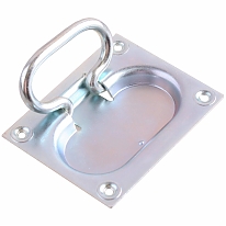 Ручка откидная 100х80 (скрытая) мм  (цинк 1 шт)